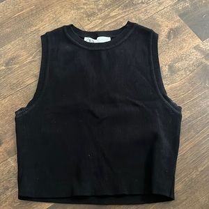 Zara Knit Black Top